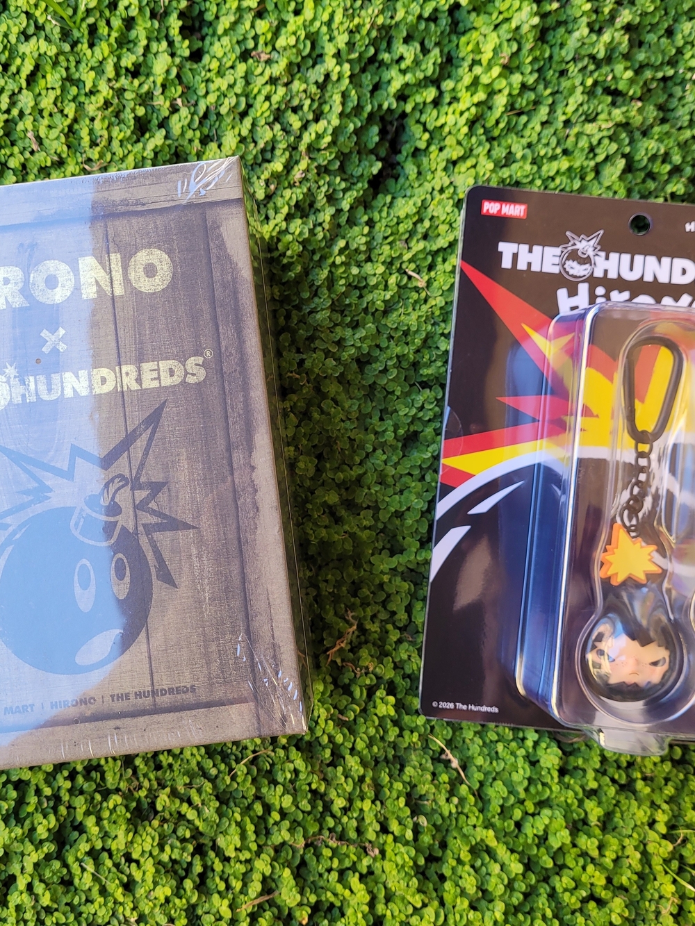 The Hundreds Black Keychain Pack with Multicolor Burst Artwork